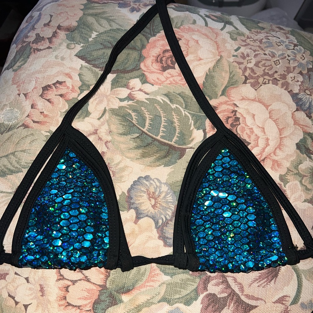 Blue Mermaid Bikini top
